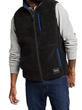 Eddie Bauer Chilali faux shearling vest Carbon color New NWT size M